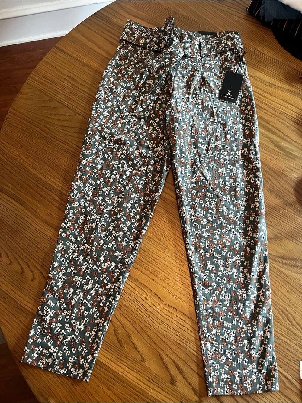 Jules & Leopold high waisted tapered ankle length pants